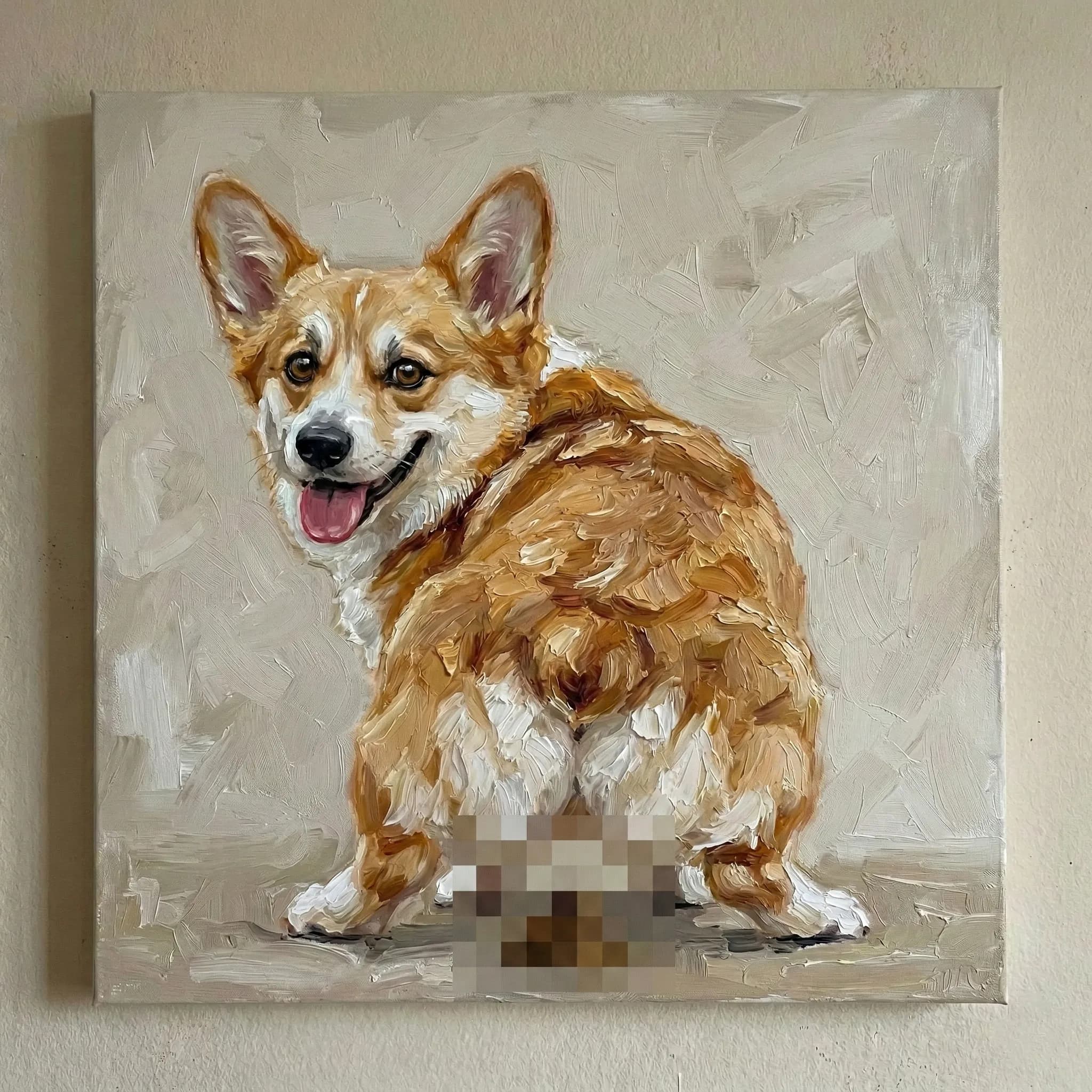 Clean Studio background, Censored poop level