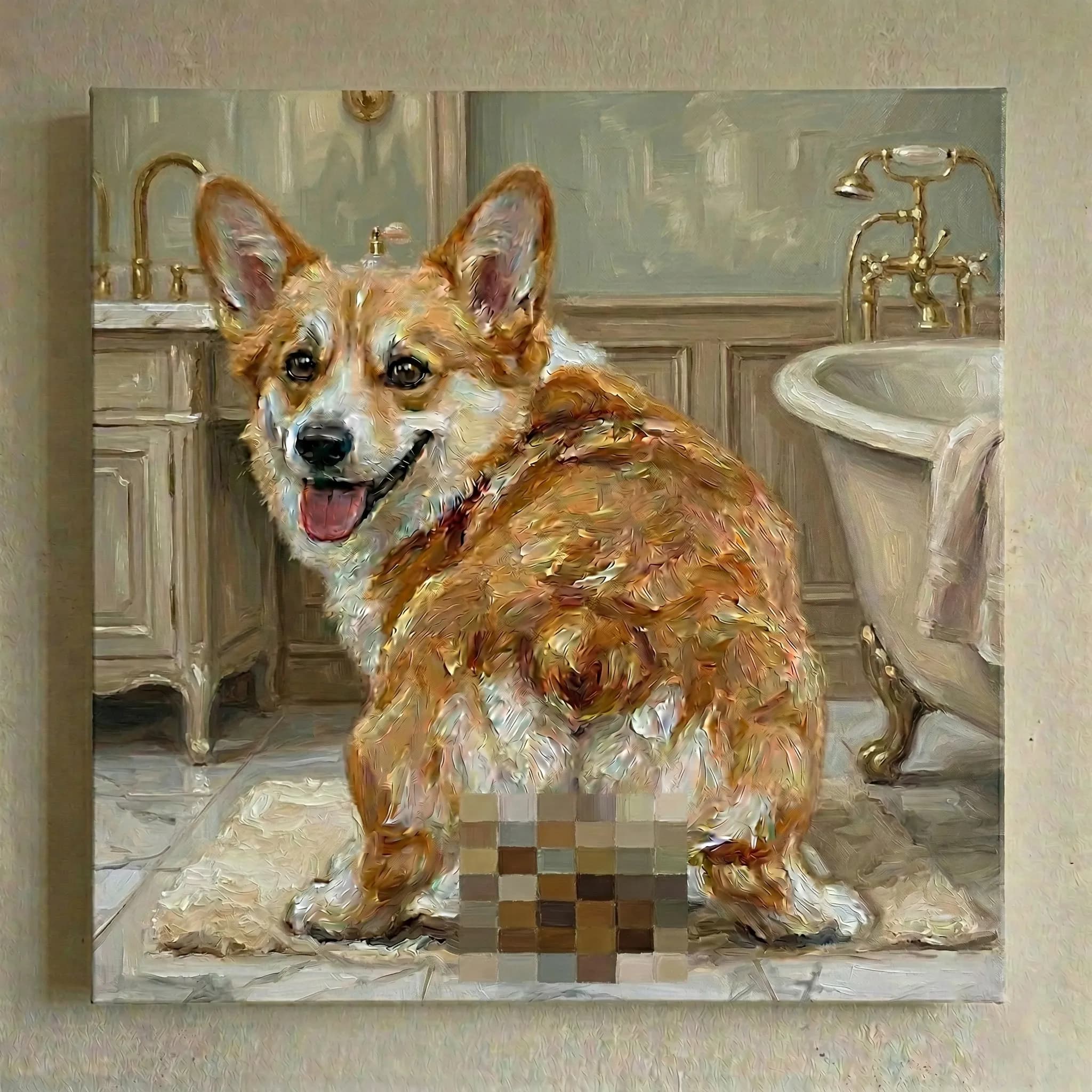 Elegant Palace background, Censored poop level