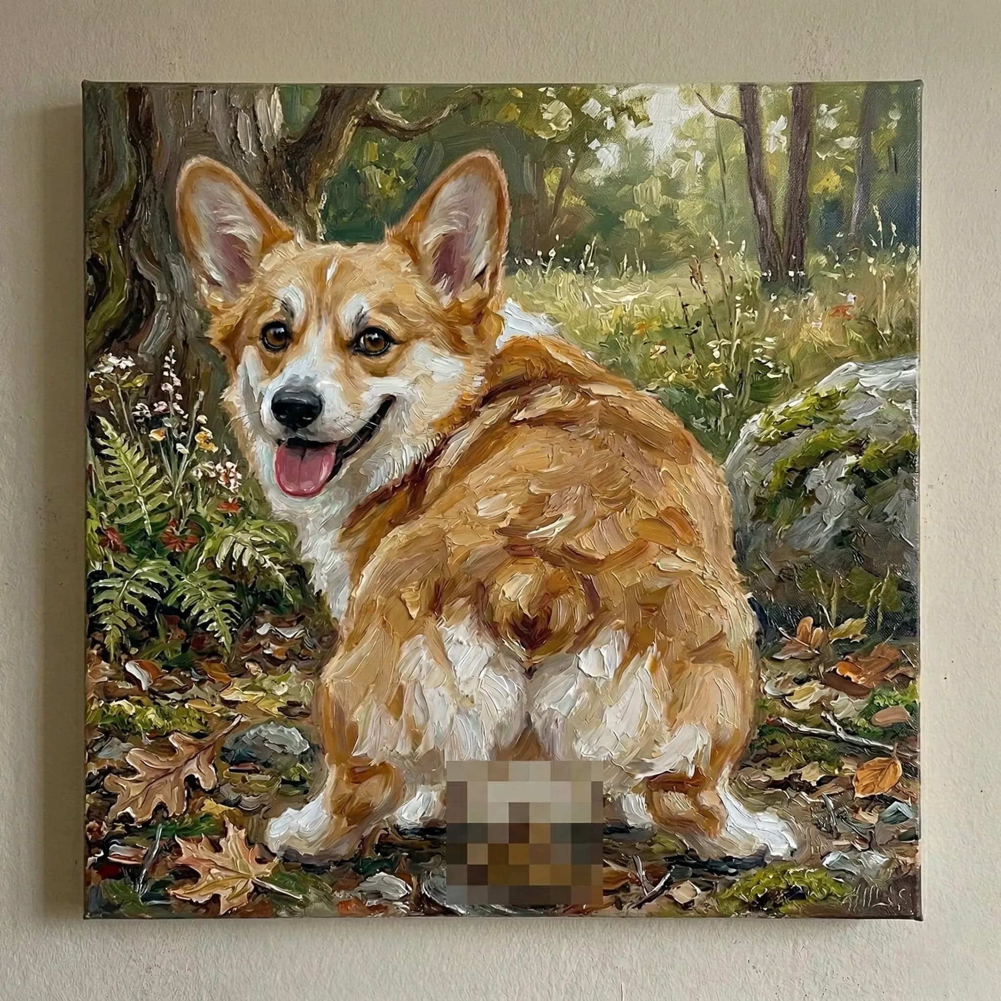 Nature Scene background, Censored poop level